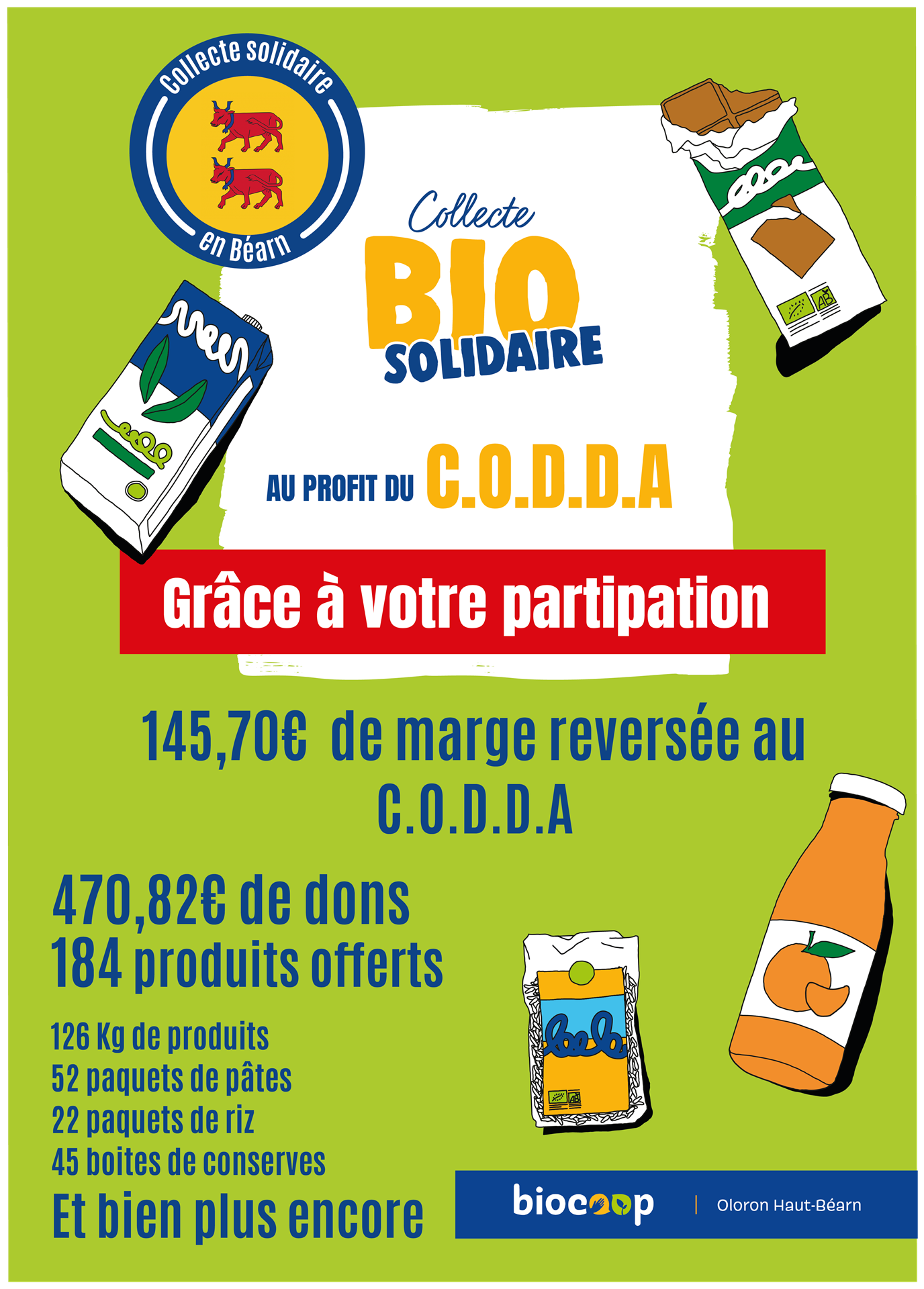 Collecte bio solidaire samedi 5 juillet 