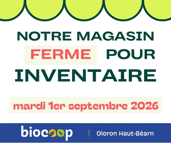 Fermé pour inventaire