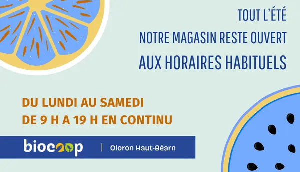 Horaires d'été = horaires habituels !